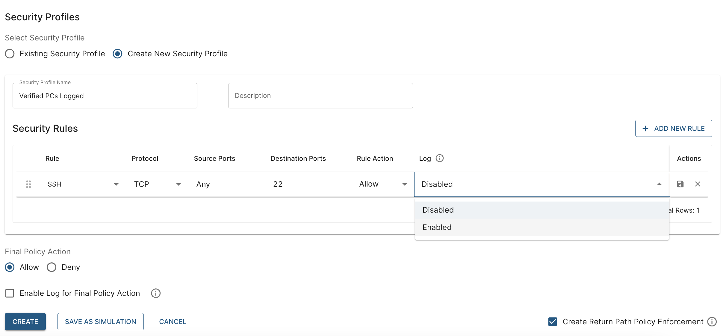 Security Profiles